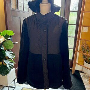 SALE!  Madden Girl Black Quilted & Fleece Jacket
